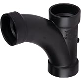 NIBCO Fig No C5812-L, 2 in. ABS DWV Long Radius Combination Tee-Wye Hub x Hub, Solvent Weld