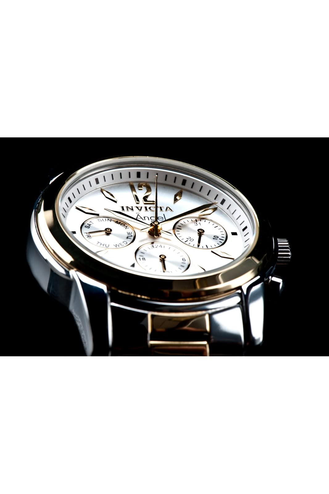 Invicta Women's 11735 Angel Silver Dial Two Tone Stainless Steel Watch