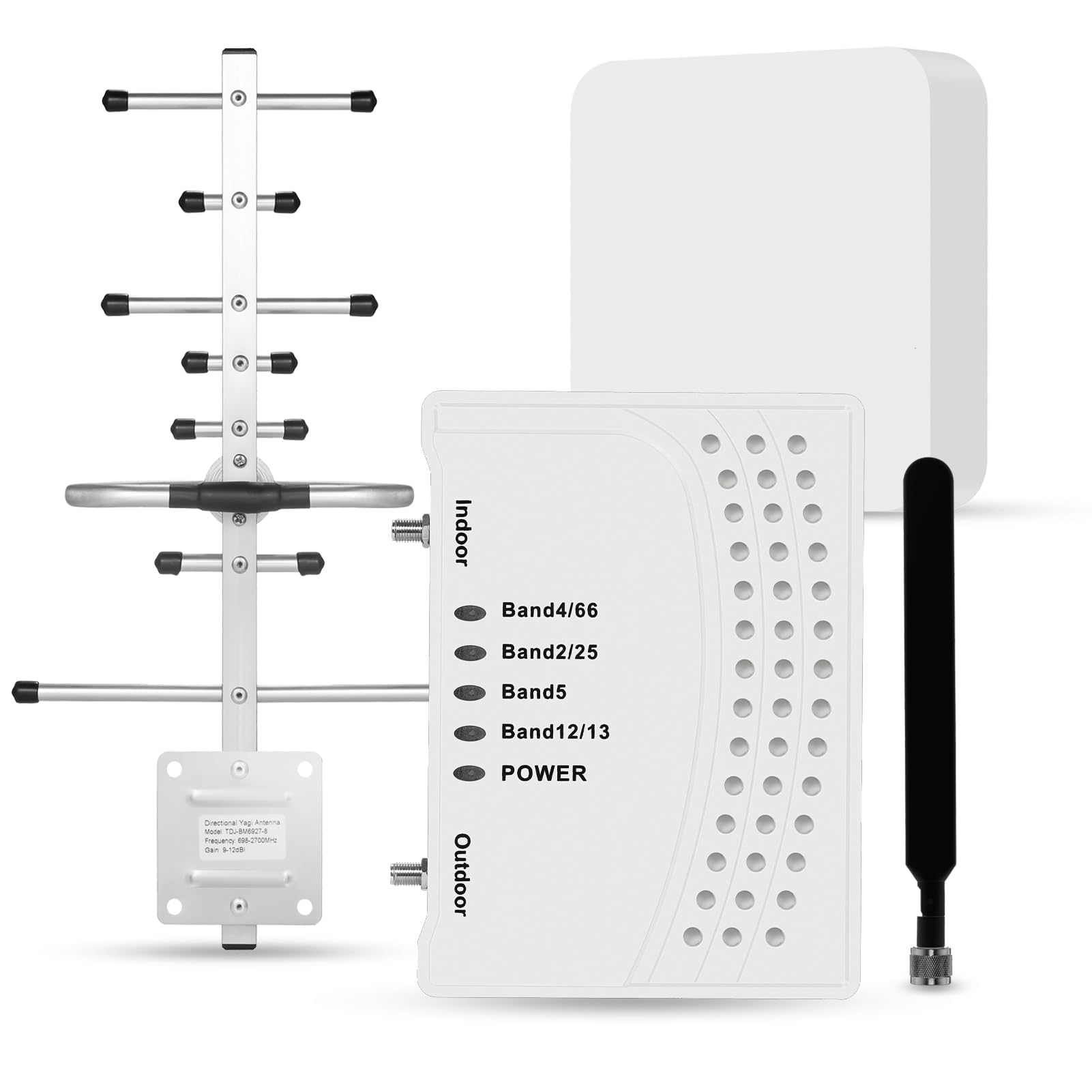 Photo 1 of Cell Phone Booster for Home & Multi-Room, Cell Phone Signal Booster with 2 Indoor Antennas for Band 66/2/4/5/12/17/13/25,Up to 6000 Sq.Ft,Boost 4G 5G LTE Data for All U.S. Carriers, FCC Approved