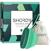 SHORDY Reusable Menstrual Disc - High Capacity Period Disc Small &amp; Large | Medical Grade Silicone, Easy Insertion For Changing Cycles, Mess-Free Removal, 12hr Leak Protection,Cups &amp; Tampon Alternative