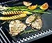 QU-Gift Set Of 3 Heavy Duty Non-Stick Grilling Mats - 15.75x13 Inch - Heat Resistant and Dishwasher Safe Use on Gas Charcoal Electric BBQ Grills and Smokers
