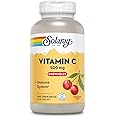 SOLARAY Chewable Vitamin C 500 mg, Natural Cherry Flavor with Natural Sweeteners, Antioxidant and Immune Support Supplement with Whole Food Base, 60-Day Guarantee, 100 Servings, 100 Chewables