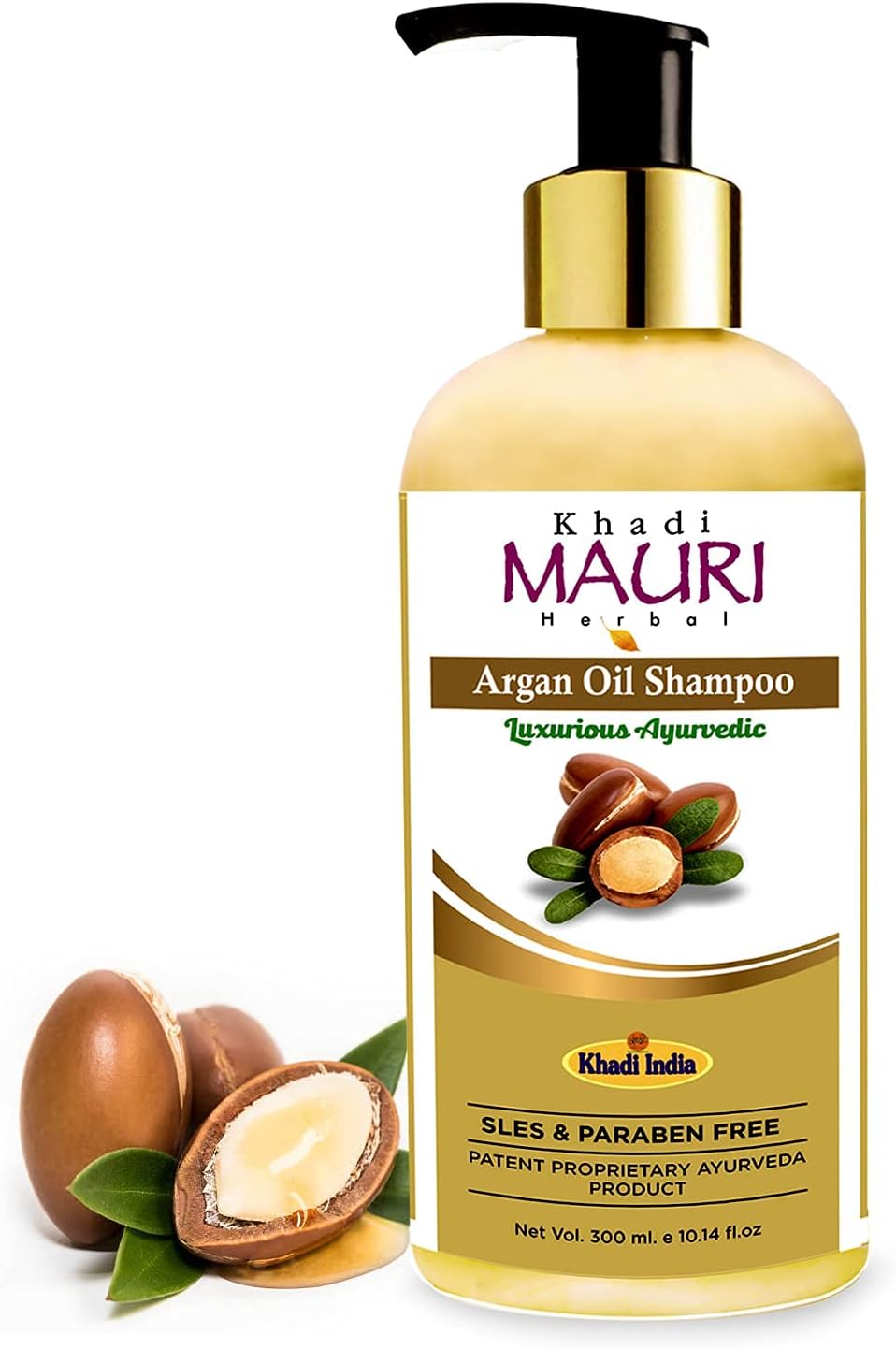 Khadi Mauri Herbal Argan Oil Shampoo SLES & PARABEN FREE Boosts