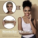 Dreamlover Brown Wig Cap for Women 12 Pieces Nylon Hair Net Lace Front view 4