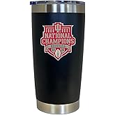 Heritage Pewter 2025-26 Indiana Hoosiers National Championship Football 15 oz. Tumbler - Black | Durable Insulated Tumbler Cup for Cold & Hot Drinks | Thermal Travel Mug for Coffee