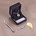 Valyria Cremation Jewelry Urn Pendant Necklace with Hollow Diamond Butterfly Beads Engraved 'Always in My Heart',Silver Tone