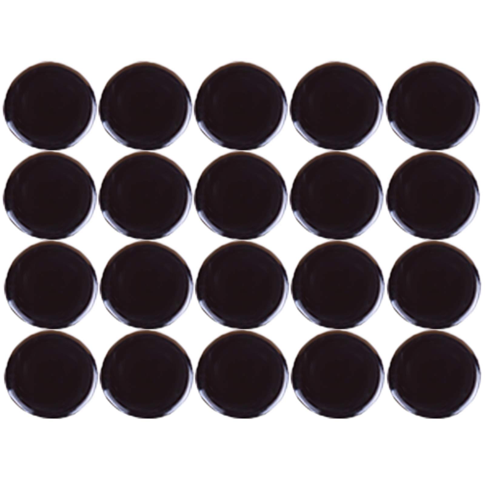 20Pcs Fridge Magnets Whiteboards Notice Board Planning Magnet Magnetic Button Round Plastic Covered 30mm Black