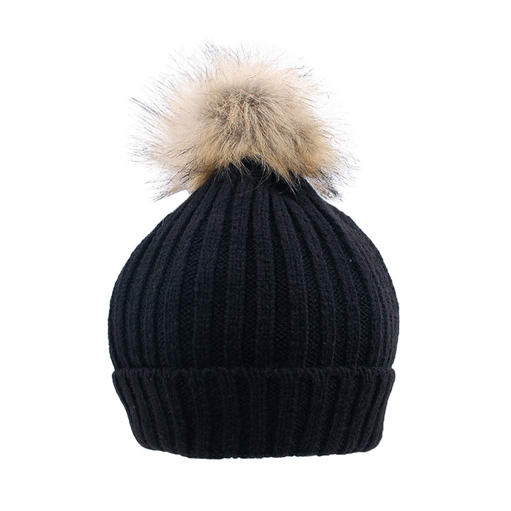 Women Kids Baby Mom Warm Winter Knit 