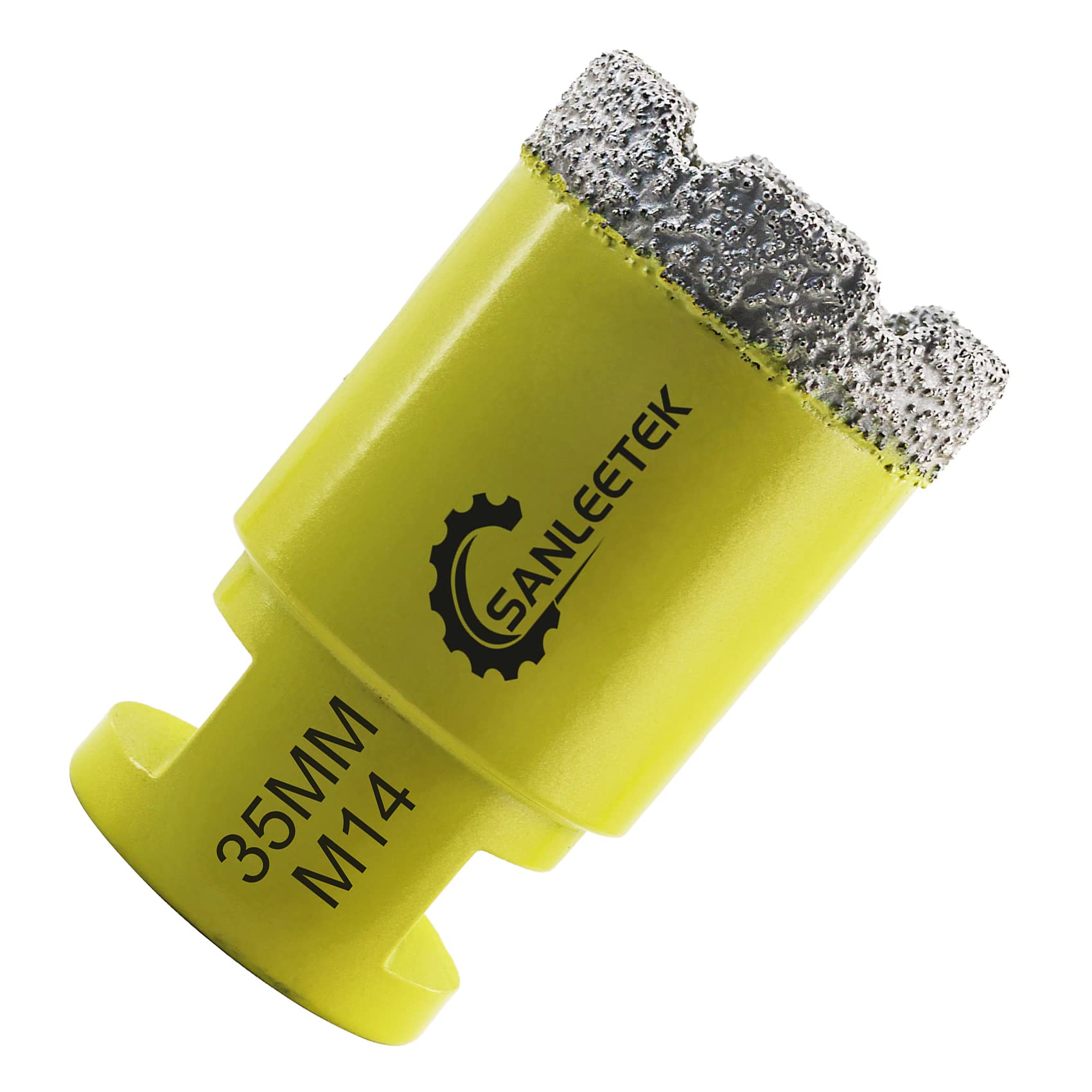 Diamond Tile Drill Bits 35mm SANLEETEK Vacuum Brazed Diamond Hole Saw for Ceramic Porcelain Marble Granite M14 Thread