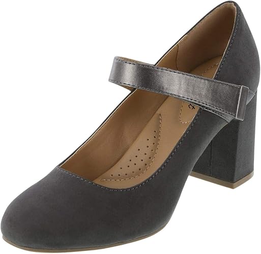 Amazon Com Dexflex Comfort Women S Karol Mary Jane Heel Shoes
