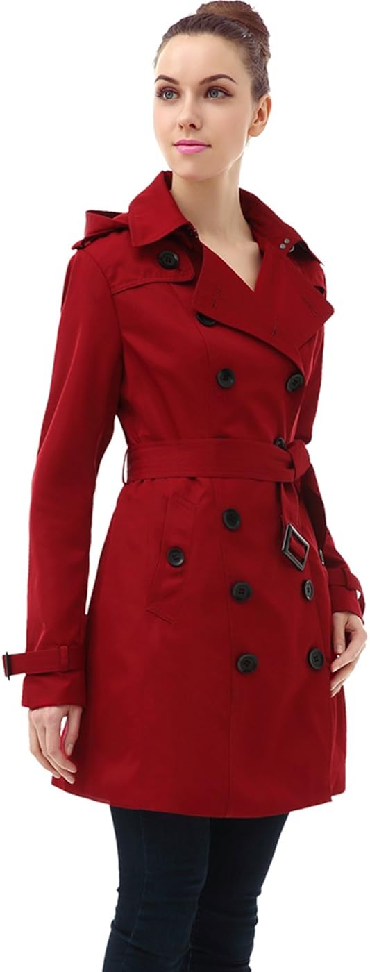 red trench coat amazon