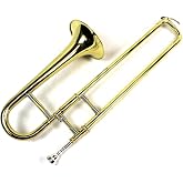 Diginex Gold Lacquer Finish Bb Mini Trombone with Case and Mouthpiece