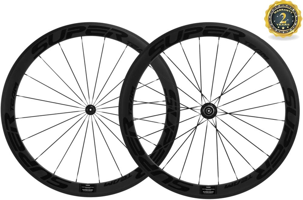 Superteam 50mm Clincher Wheelset 700c 23mm Width Cycling Racing Road Carbon Wheel Decal