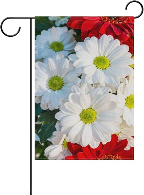 Amazon Co Jp ガーベラとデイジーの春の花の色とりどりの花の花束ガーデンフラッグバナー屋外の家の庭の植木鉢の装飾のための 30 X 45cm ホーム キッチン
