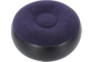 ZLXHDL Inflatable Ottoman with Foot Rest 21x8 Portable Blow Up Ottoman for Camping Patio Apartment Quick Inflation Foldable Storage 176lb Capacity Indoor Outdoor Stool