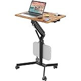 JOY worker Mobile Standing Desk, 28 inch Small
