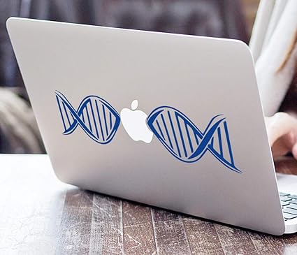 Amazon ダイカットデカールステッカー Dna Biology Macbook ノートパソコン カーウィンドウ対応 ブルー Decalpro Designs ノートパソコンスキンシール 通販