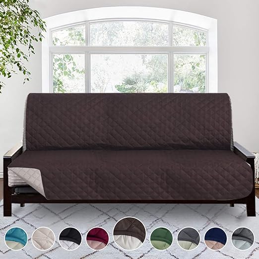 Amazon Com Rose Home Fashion Rhf Reversible Futon Cover Covers For Futon Futon Covers Futon Cover Futon Covers For Living Room Futon Covers For Dogs Futon Slipcover Futon Chocolate Beige Home Kitchen