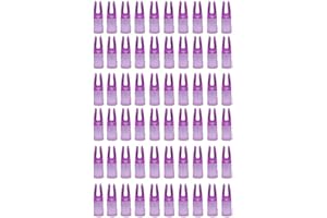 SDCYOW 60 Pack Archery Arrows Nocks Glue On 7mm Arrow Shaft Plastic Nocks Replacement Arrow Tail for DIY Hunting Arrows Recurve Bow Compound Bow