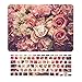 TOP CASE – 2 in 1 Bundle Deal Floral Pattern Rubberized Hard Case + Keyboard Cover Compatible with Apple MacBook Air 11