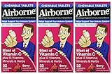 Airborne Immune Support, Berry, Chewable Tablets, 32 CT (PACK OF 3)