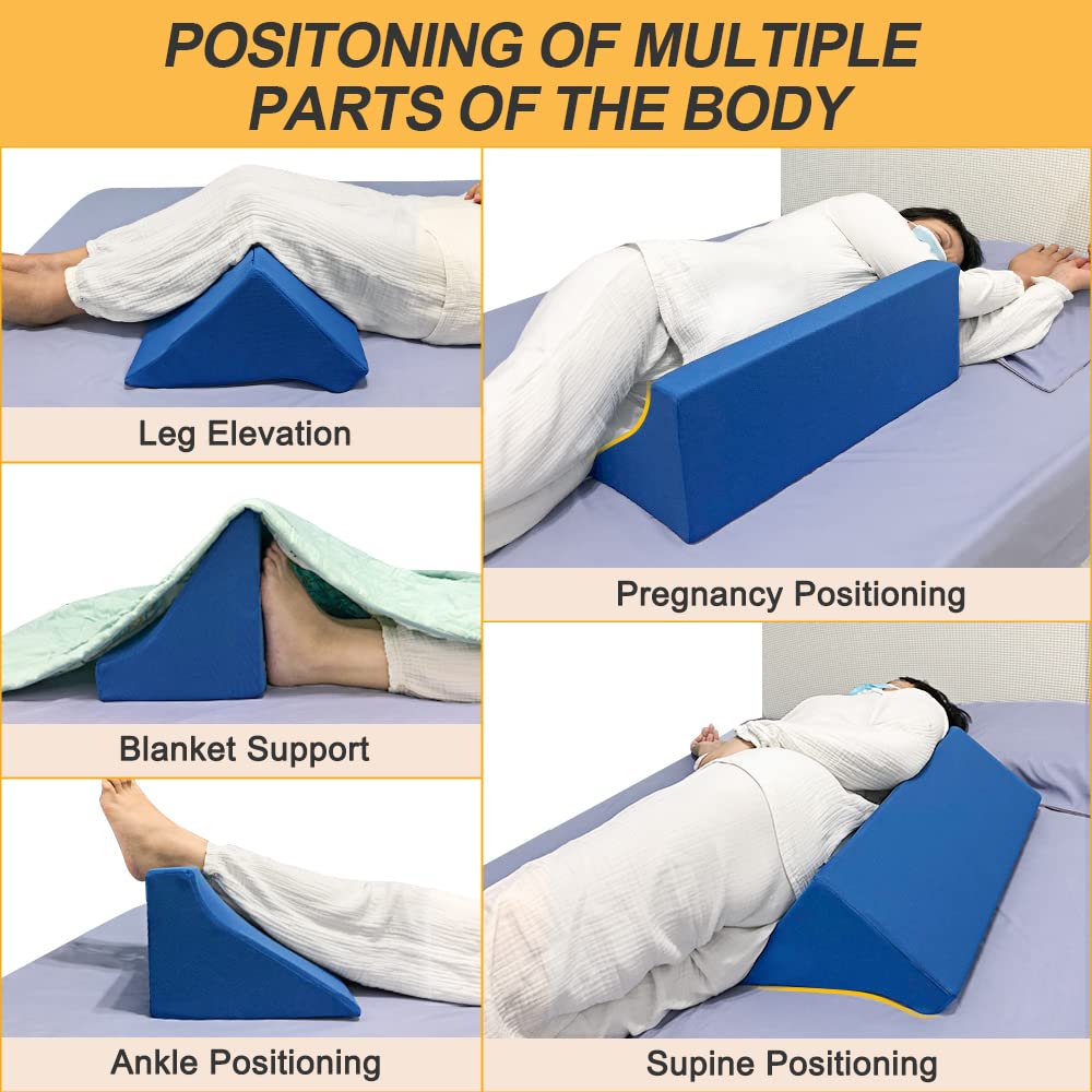 Blanket Lifter for Feet-Sheet Lifters for Foot of Bed Blanket Elevation Wedge Foot Cradle Tent Sleep Support Raiser Supplies Foam Block Toes Pain Leg Knee Ankle Post Surgery Recovery
