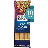 Blue Dragon Dried Soba Noodles - 8.8oz (Pack of 10) - Traditional Buckwheat &amp; Wheat Flour Noodles - Versatile Base for Soups, Stir-Fries &amp; Cold Salads - Pre-Portioned into 3 Bundles Each Pack