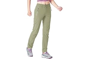 Gopune Women's Outdoor Hiking Pants Lightweight Quick Dry Water Resistant Mountain Trouser