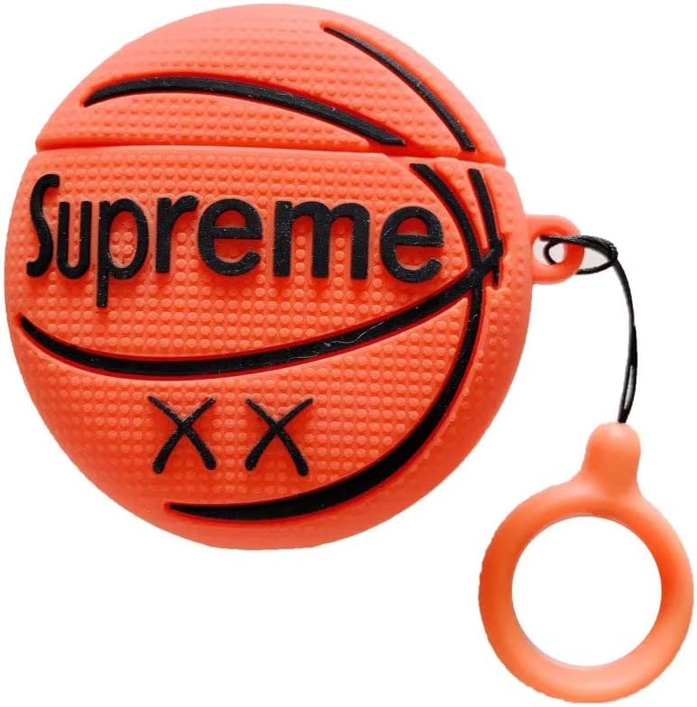 BNBKIKO Airpods Silicone Case for Apple Airpods 1&2 3D Theme Anime [UFO] [Milk Box] [Panda Couple] [Basketball] (C13)