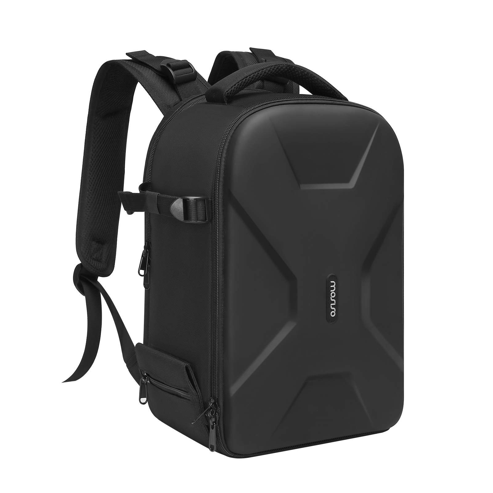 MOSISO Camera Backpack, DSLR/SLR/Mirrorless Photography Camera Bag Full Open Waterproof Hardshell Case with Insert&Tripod Holder&Laptop Compartment Compatible with Canon/Nikon/Sony, Black