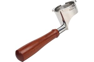 CAPFEI Bottomless Portafilter for Ninja Luxe Café Premier Series ES601 & ES601C Models | Basket Not Included | Compatible with Stock Filter Basket | Wooden Handle