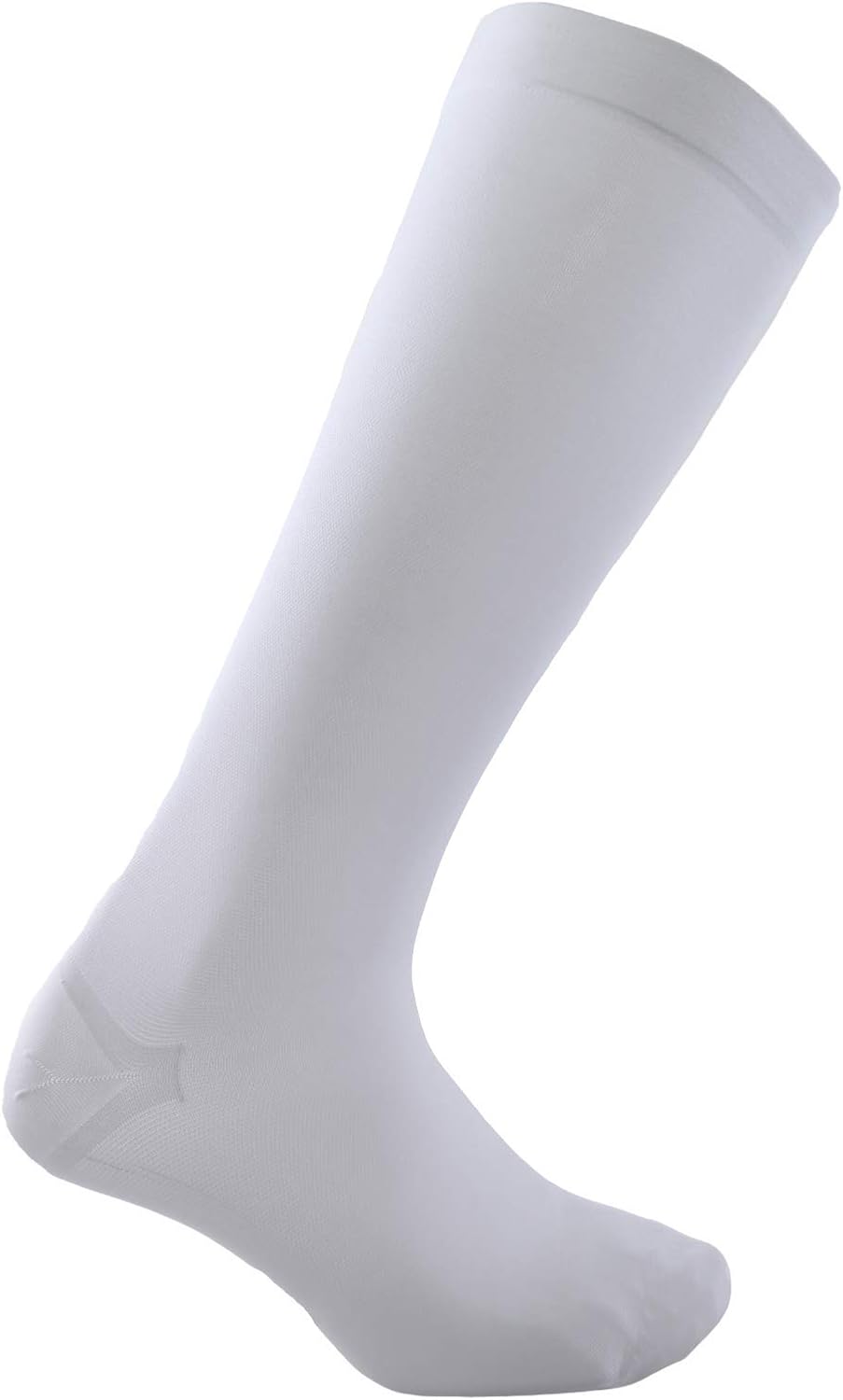 Compression Socks Big and Tall Mens White Dress Casual (1 pair) (15