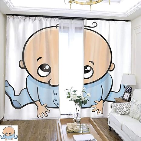 Amazon 子供用カーテン かわいいベビービーバー アニメ クリスマスの背景 幅72 X 長さ72 快適なスペースカーテン 高精度のカーテン 寝室 リビングルーム キッチンなどに W96 X L84 C Xcyzg So0312 Cl K244xg214 カーテン オンライン通販