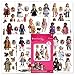 American Girl Crafts Vintage Fashion Dolls Stickers for Girls, 170 Stickers