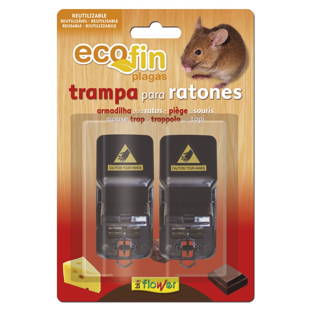 Flower m232725 Mechanical Rodent Trap 2 Pack