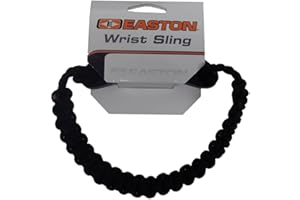 Easton Archery Wrist Sling Diamond Paracord Wide Braid Black #522919TF