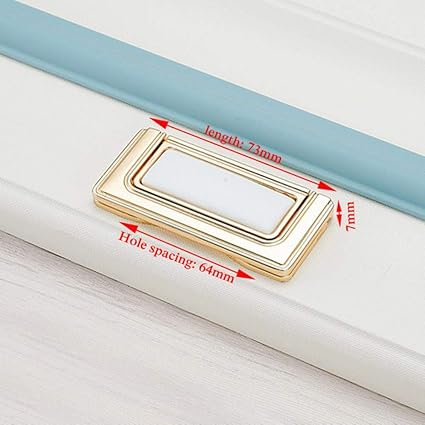 Tiradores de gabinete color crema blanco dorado Perillas Tiradores de