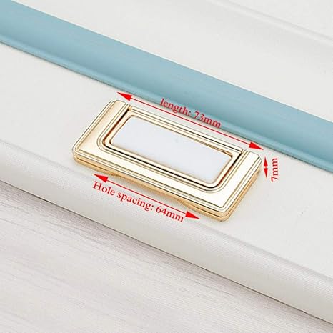 Tiradores de gabinete color crema blanco dorado Perillas Tiradores de