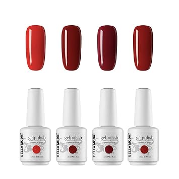Amazon Com Soak Off Gel Nail Polish Bella Moda 15ml Red Color Nail