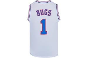 CNALLAR Youth Basketball Jersey Bugs #1 Lola #10 Space Movie Jersey Boys Sport Shirts S-XL