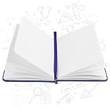 Lefute A6 Notebooks Pocket Note Pad Hardback 160 Pages Blue PU Leather Cover view 4