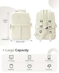 CADOLIM Beige Large Travel Backpack For Women