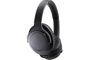 Audio-Technica ATH-SR30BTBK Bluetooth Wireless Over-Ear Headphones, Charcoal Gray, Adjustable