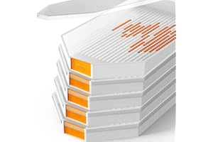 DPG-THE DIAMOND PAINTING GROUP 5 PK Diamond Painting Trays with Lids/Covers, 5 Bead Trays & 5 Lids, Large Plastic Bead Sorting Trays, Diamond Gem Accessory, Diamond Art Tool, White Rhinestone Tray, Diamond Art Storage Containers