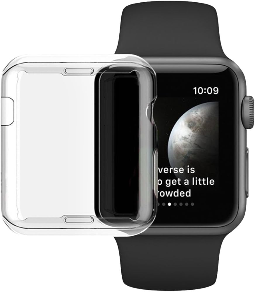Amoyzx wcase-c16 Apple Watch 3 Screen Protector, I Watch Case TPU All-Around 0.3 mm Ultra-Thin Cover for New Apple Watch Series 3 42 mm