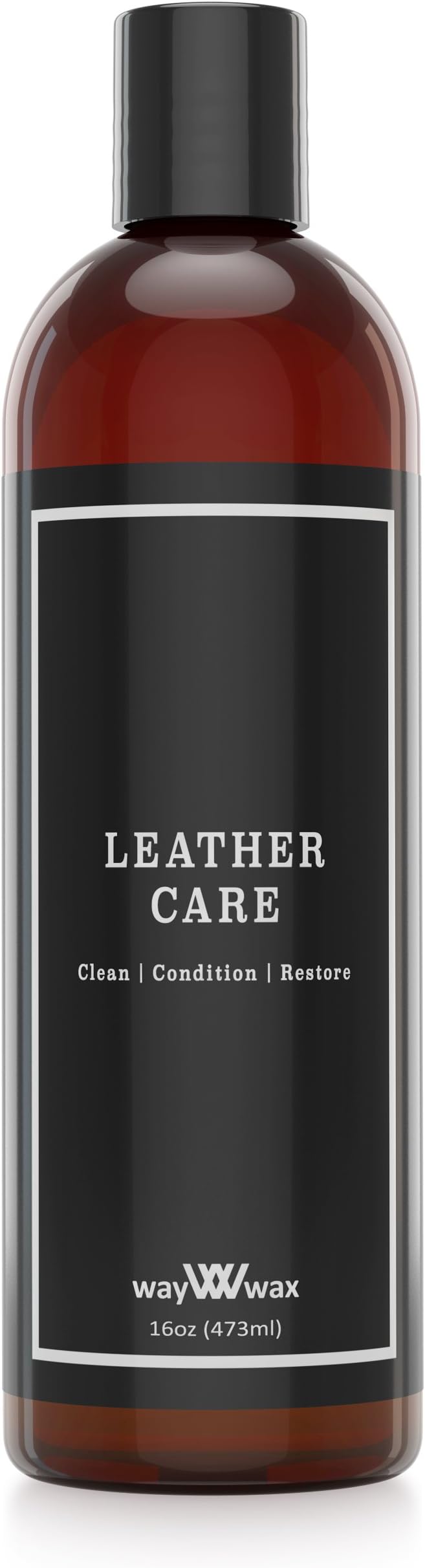 Waywax Leather Care | Cleaner & Conditioner - 16 Oz | For Apparel, Furniture, Auto Interiors, Footwear, Accessories and More | Non-Toxic | Made in USA