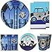 Blue Orchards Police Deluxe Party Packs (70 Pieces for 16 Guests) - Police Party Decorations, Police Birthday Party Supplies for Kids, Sheriff Party, Cop Party, Police Academy Graduation Party