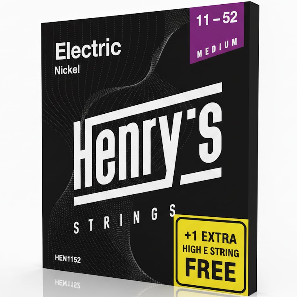 Electric Guitar Strings 11-52 - Stable Tuning & Powerful Tone - Bonus Extra E1 String - Nickel - Plated Electric Guitar Strings Medium — image 1