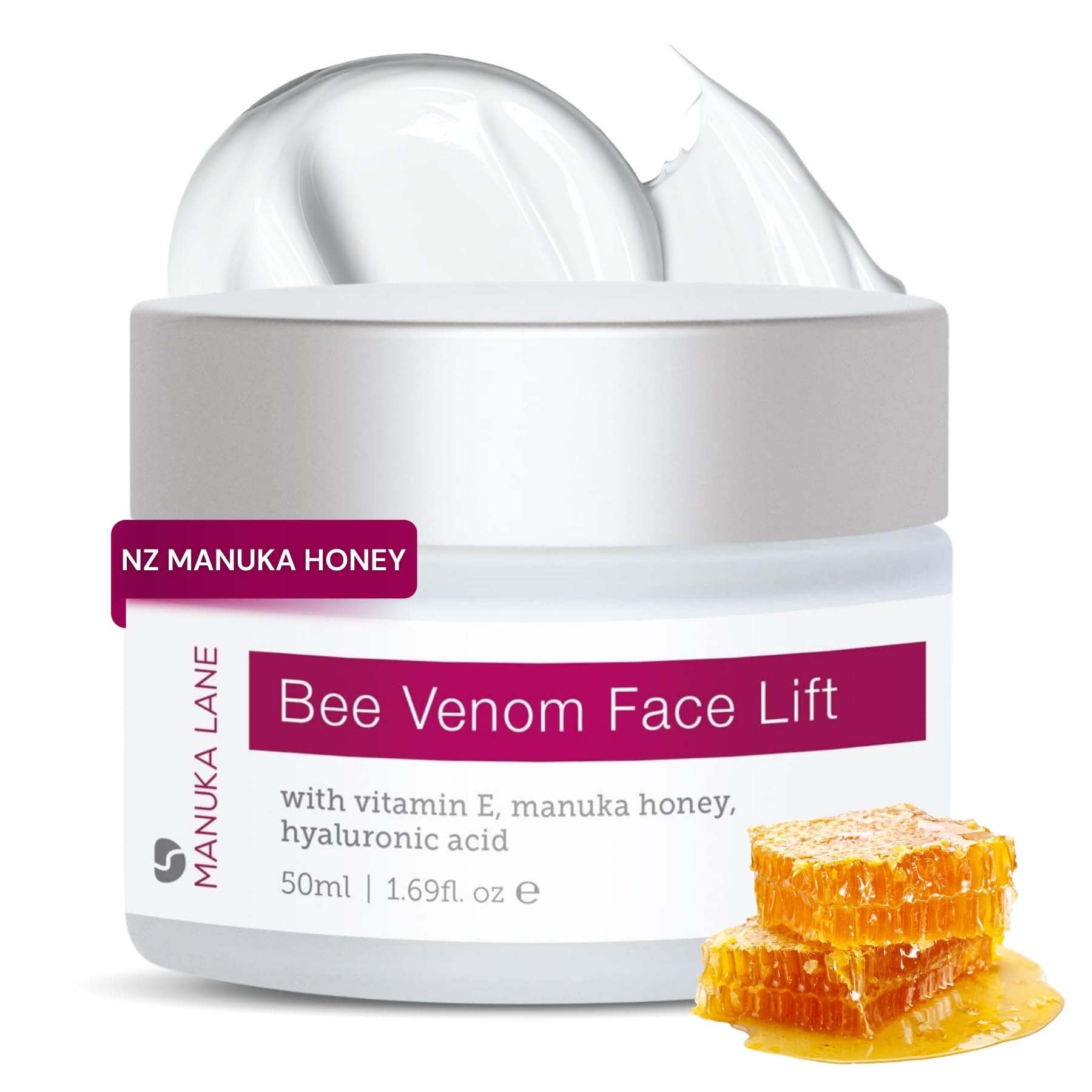 Natural Bee Venom Face Lift Treatment Cream with Active Manuka Honey, Shea, Cocoa Butter, and Jojoba – Nature’s Most Powerful Solution!