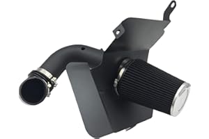 MOOSUN 4 Inch Intake Pipe Perfit Formance Cold Air Intake Induction Kit with Filter 2003 2004 2005 2006 2007 Fit for Dodge Ram 2500 3500 5.9L L6 Turbo Diesel (Black Tube & Black Filter)